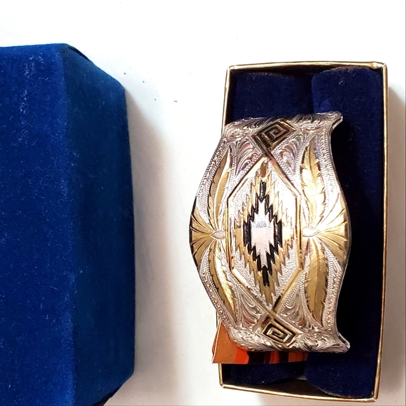 Montana Silversmiths Jewelry - Gold & Silver Cuff 2 Tone Montana Silversmiths Original Velvet Box/Docs